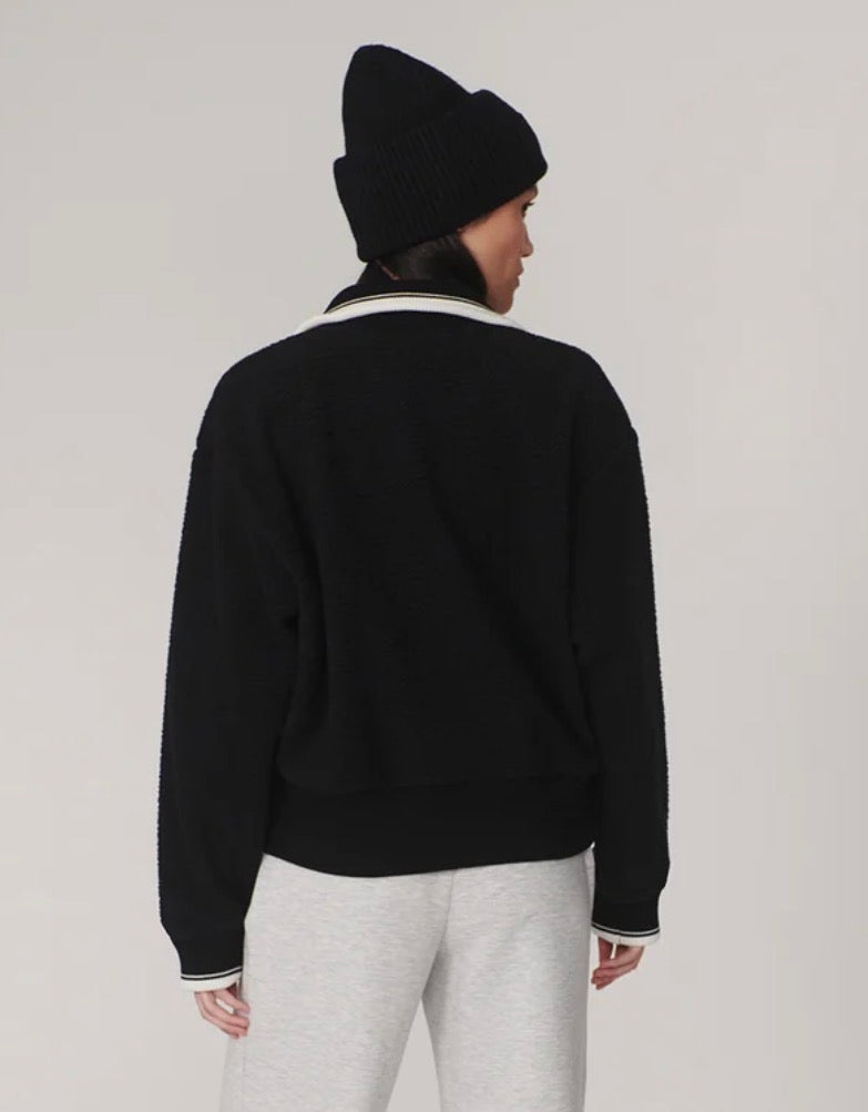 Anika Half-Zip Fleece- Black