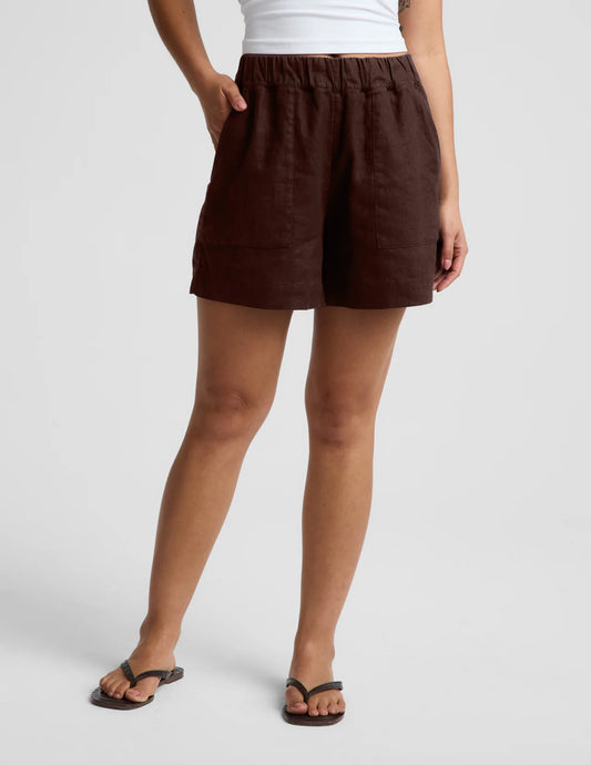 SoftWash Linen Easy Short- iced mocha