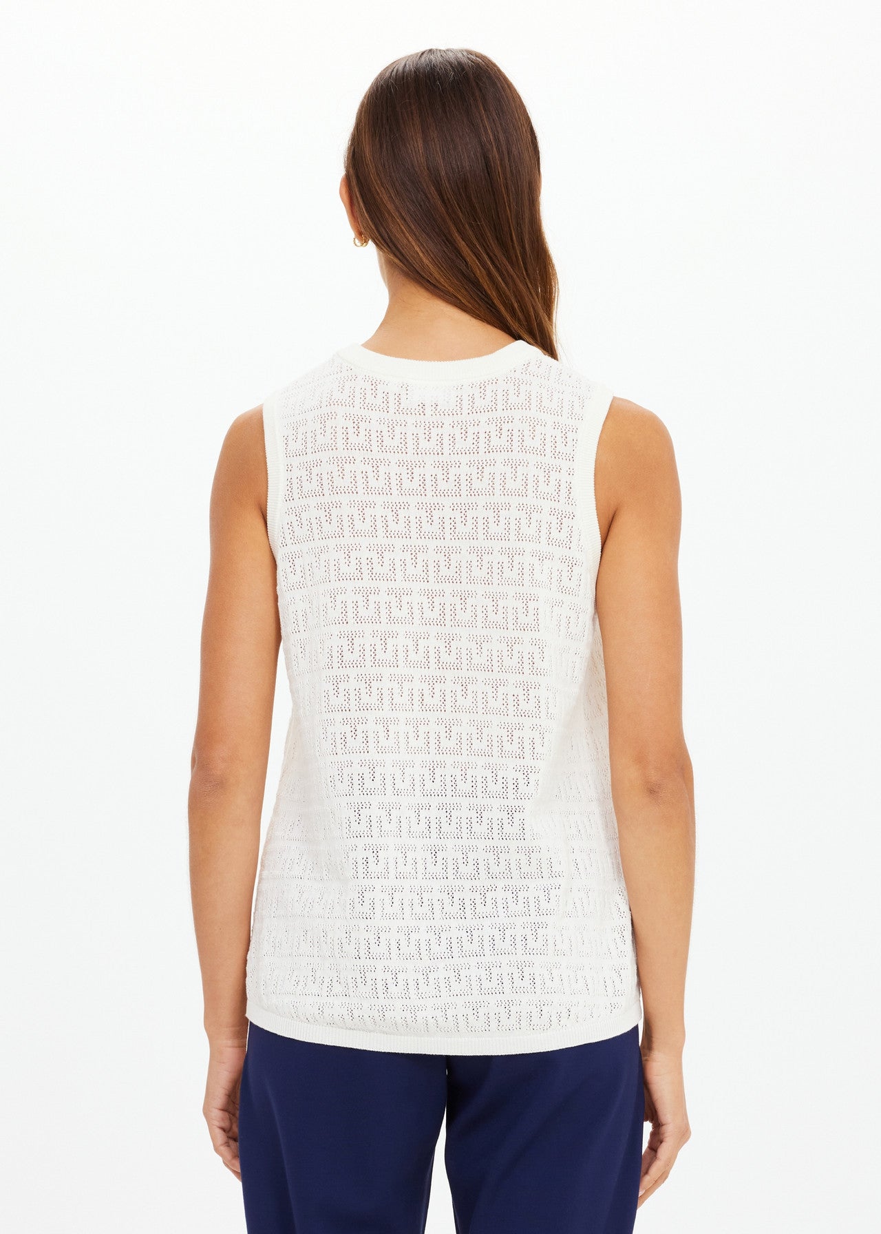 Chennai Knitted Tara Tank- Cream