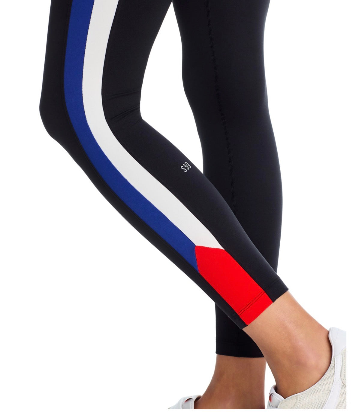 Monah high waist legging- black/cobalt