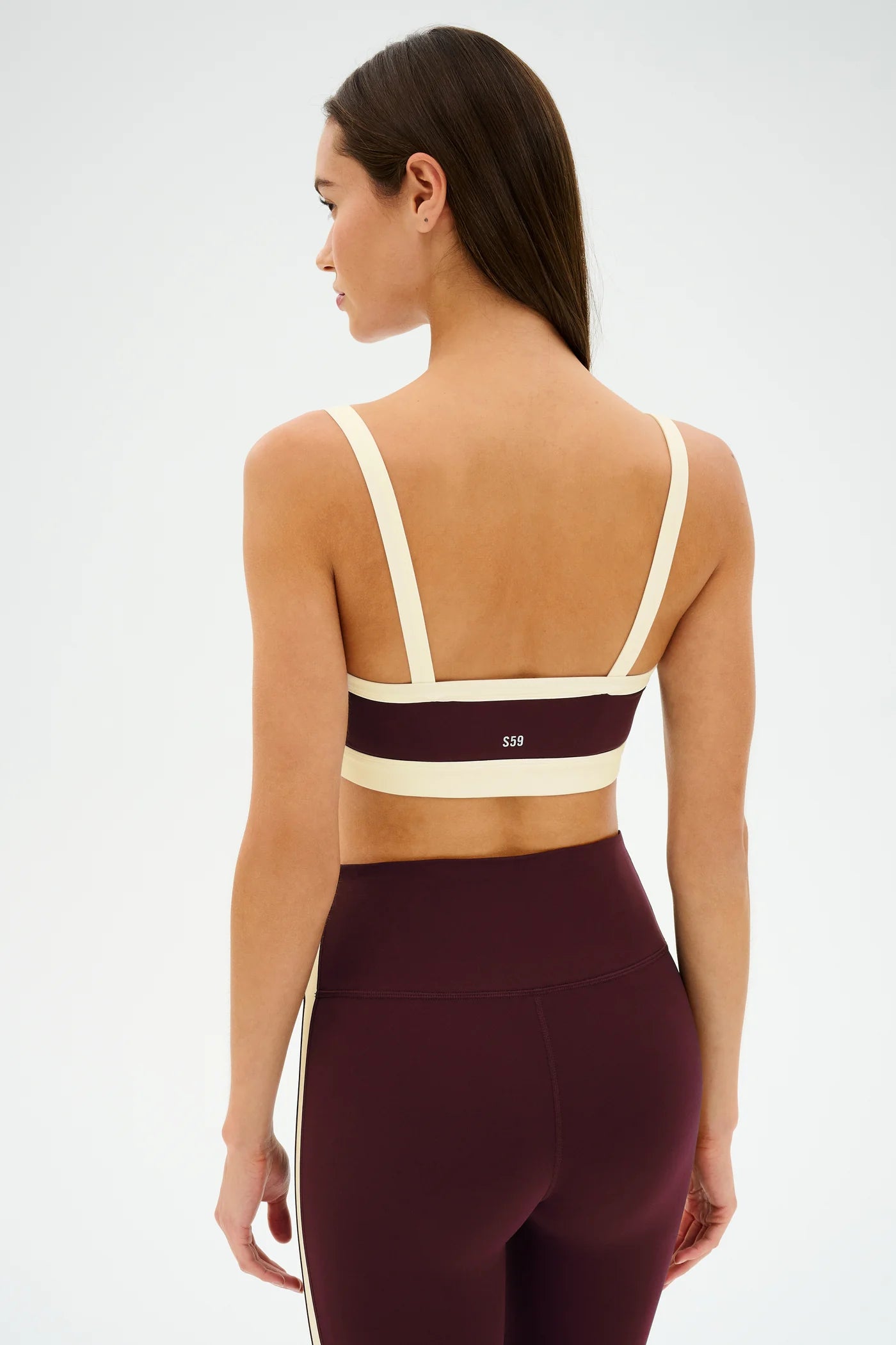 Monah Rigor Bra- dark cherry/cream