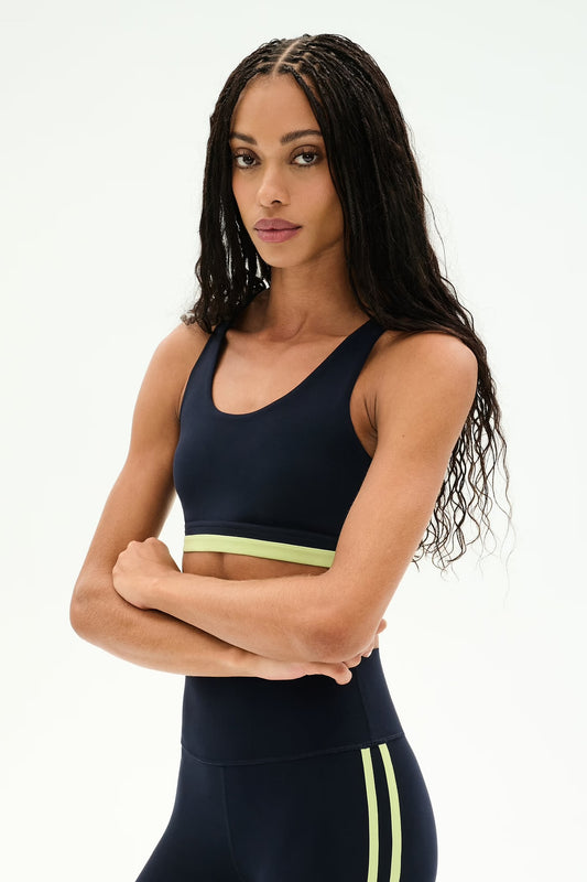 Maci Airweight Bra- indigo/limeade