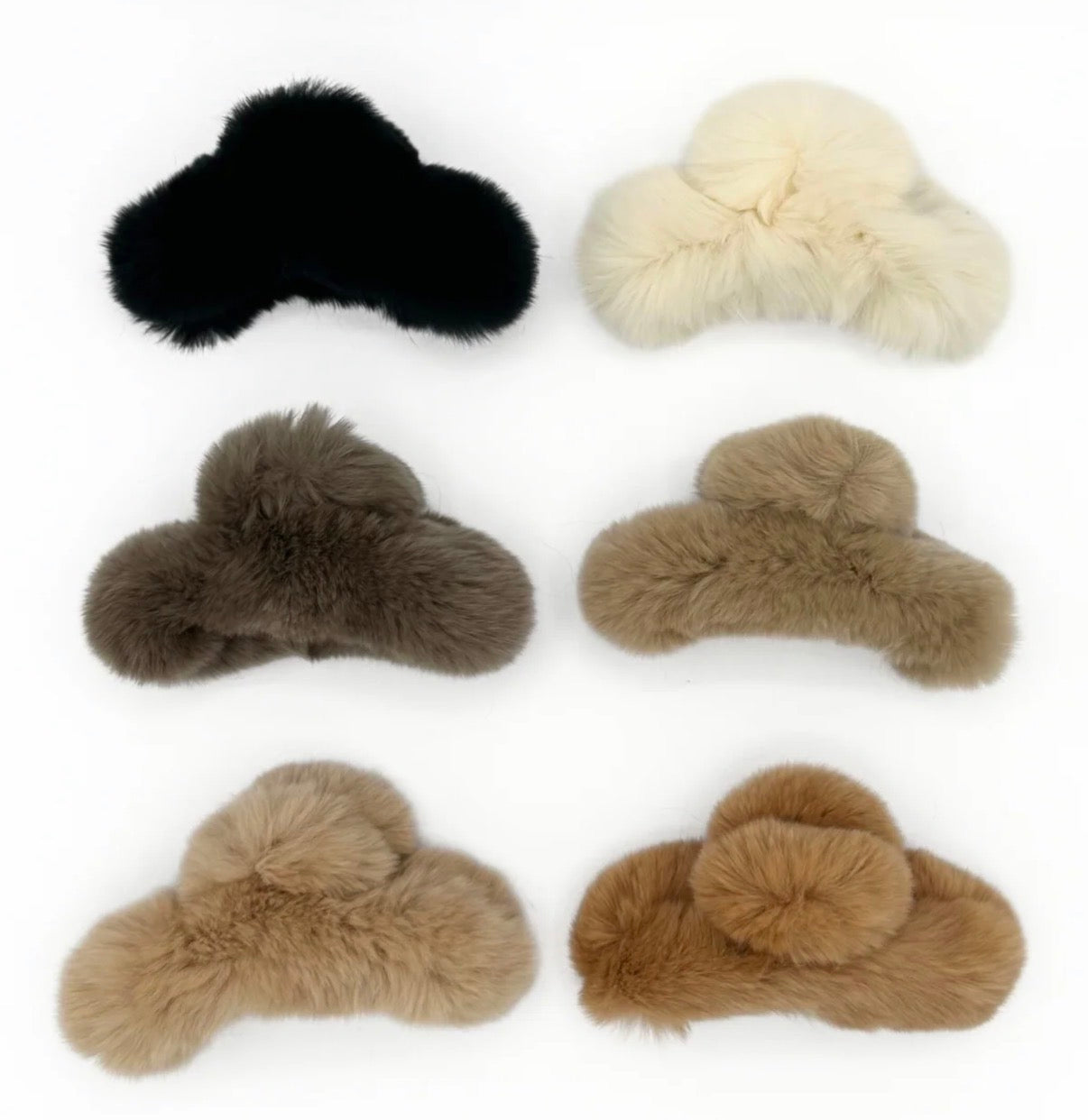 Fur claw hair clip