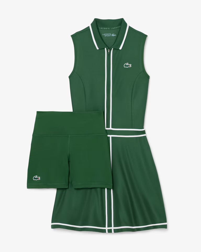 Women's Ultra Dry Heritage Trim Golf Dress- Green