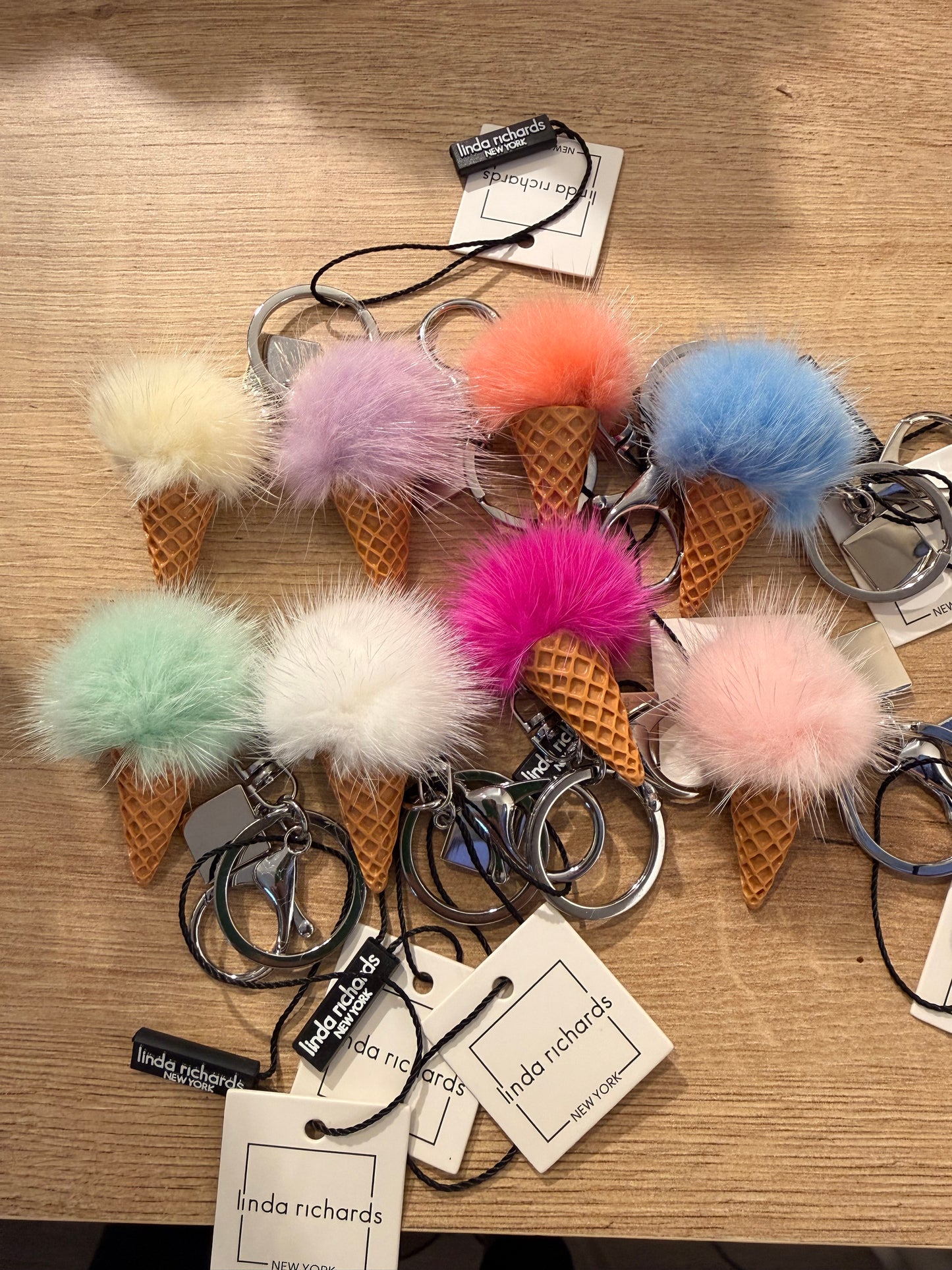 Mink Ice cream cone keychain