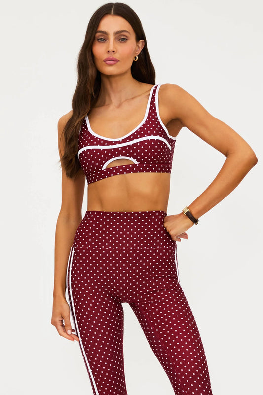 Moxie Top Crimson Dot