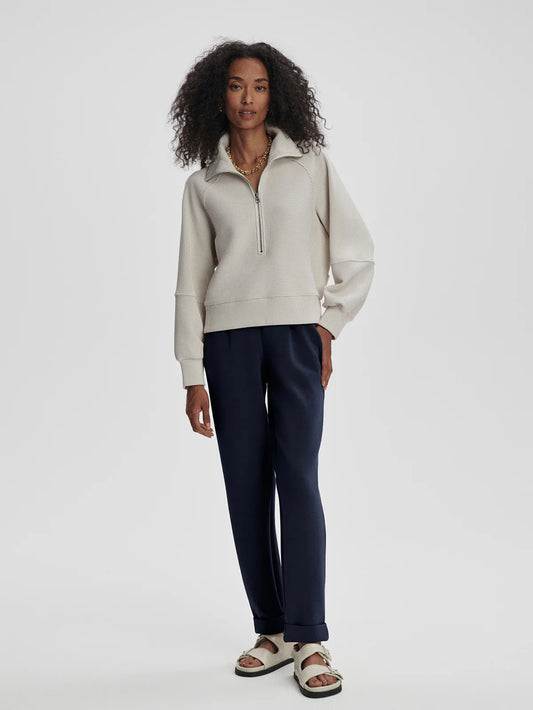 Milano 2.0 Half-Zip Sweat- silver grey/snow white