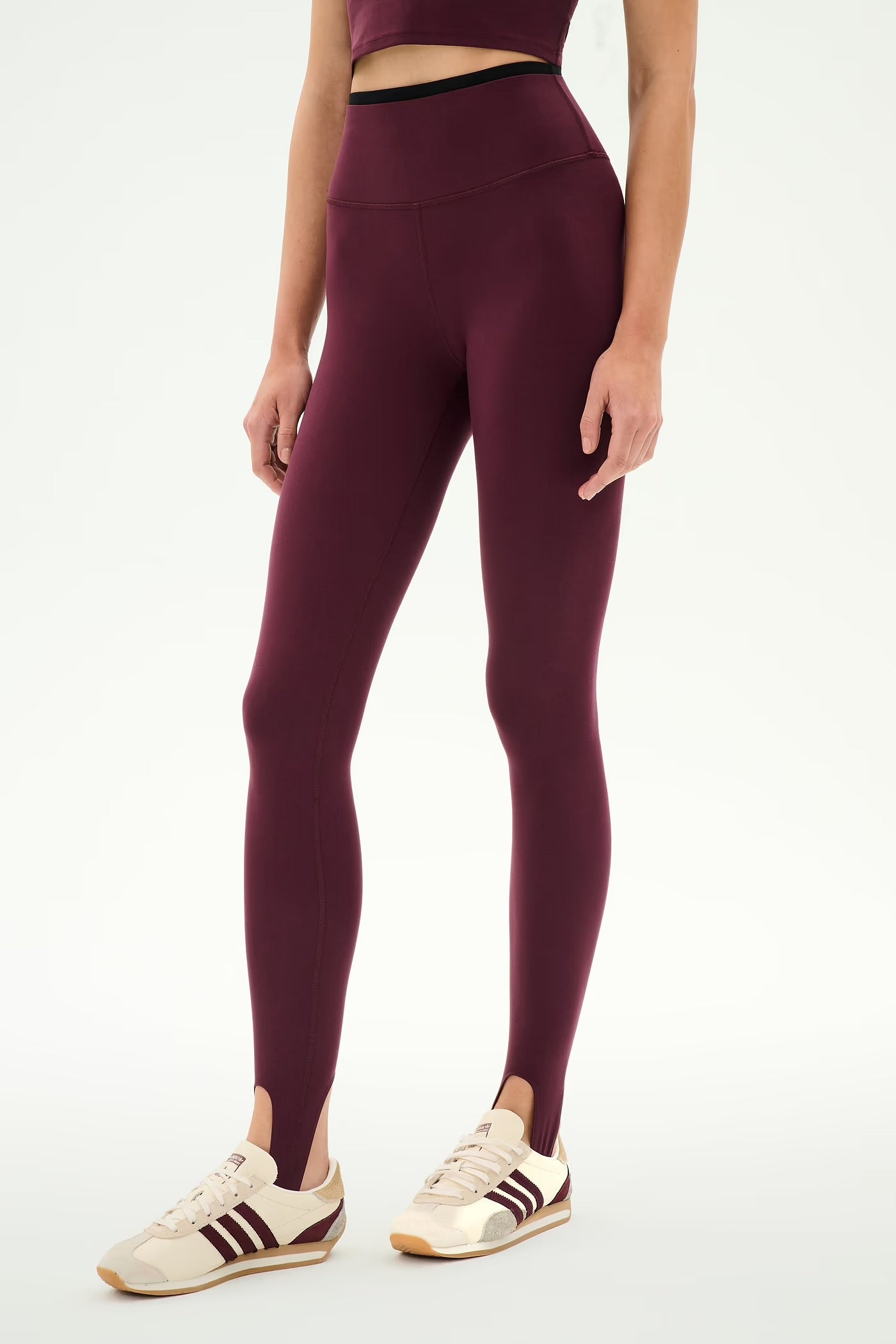 River Dual Waist Airweight Stirrup- dark cherry/black