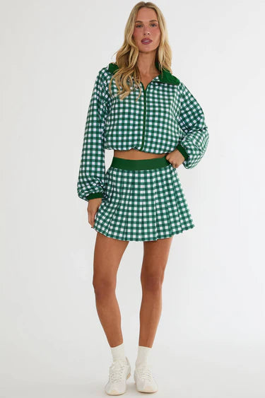 Irina Skirt- Fairway Check