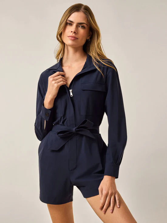 Phoenix Romper- Maltese Blue
