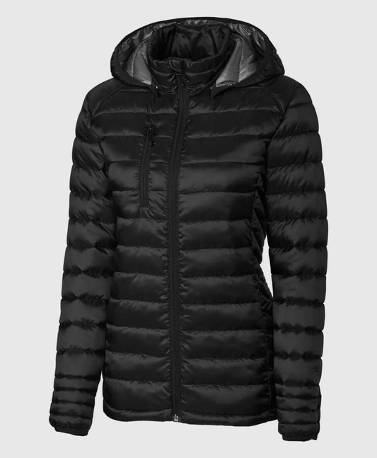 Clique Hudson Insulated Womens Full-Zip Puffer Jacket- black