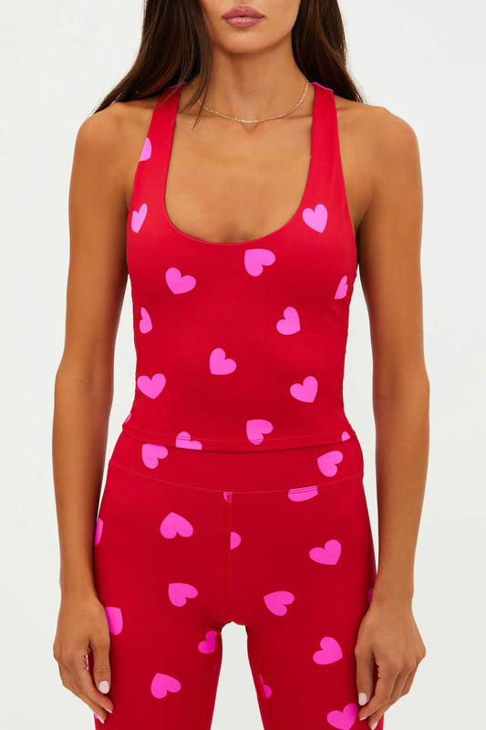 Yara Top Royal Red Hearts