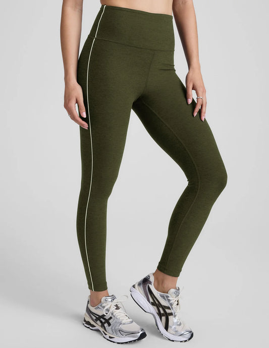 Spacedye Ready Midi Legging- army green heather
