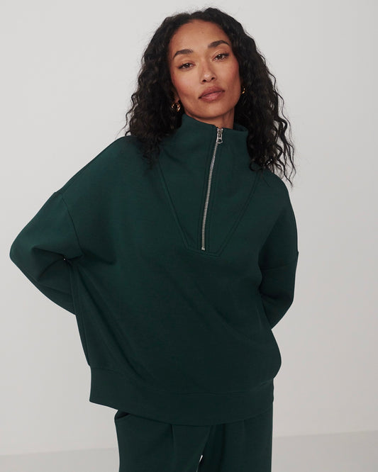 Hawley Half- Zip- Ponderosa Pine