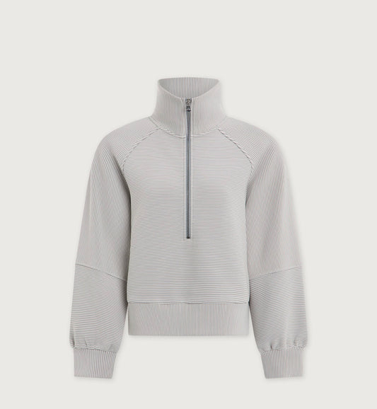 Milano 2.0 Half-Zip Sweat- mirage grey/snow white