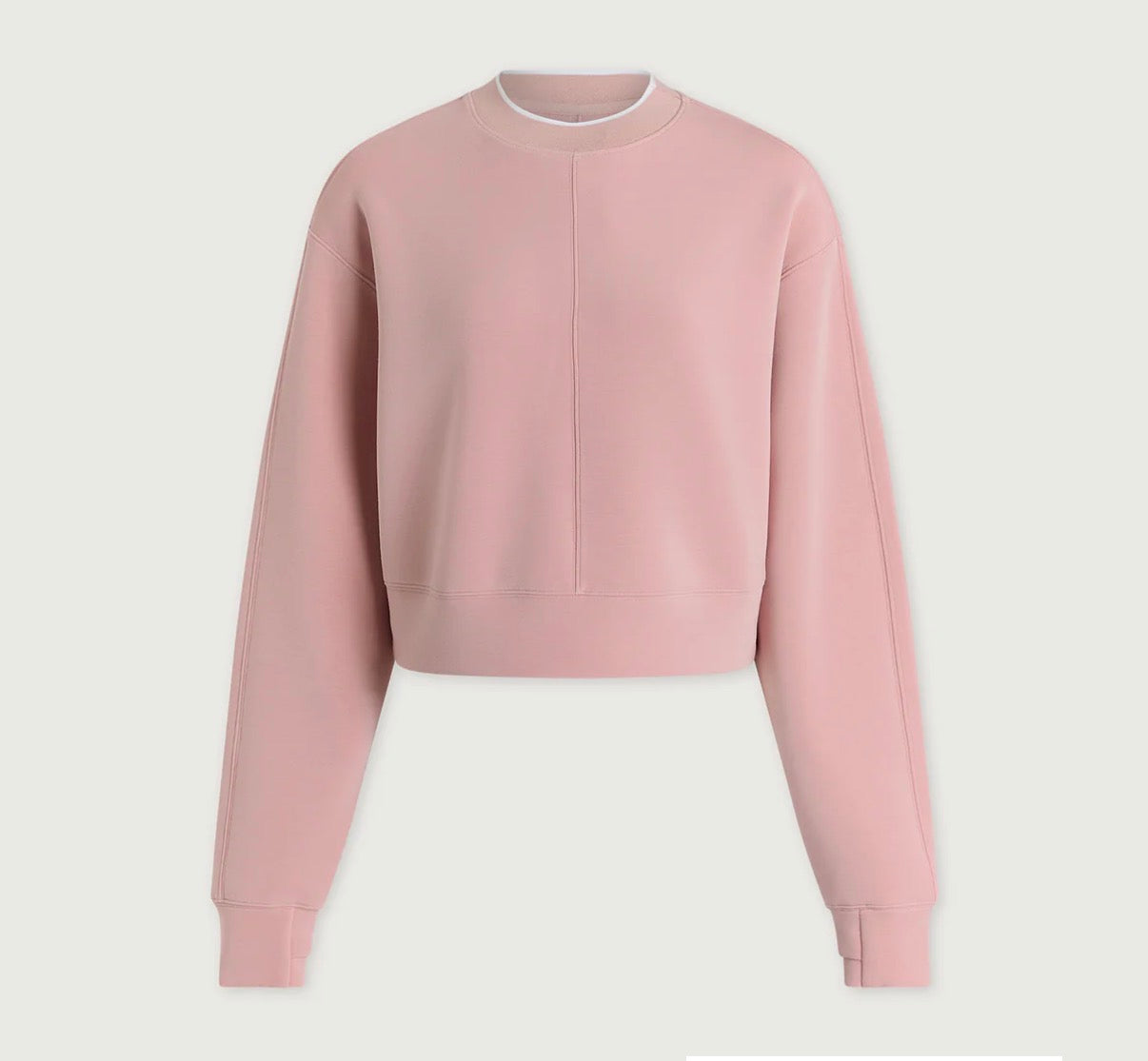 Tasmin Cropped Sweat- Zephyr Mauve
