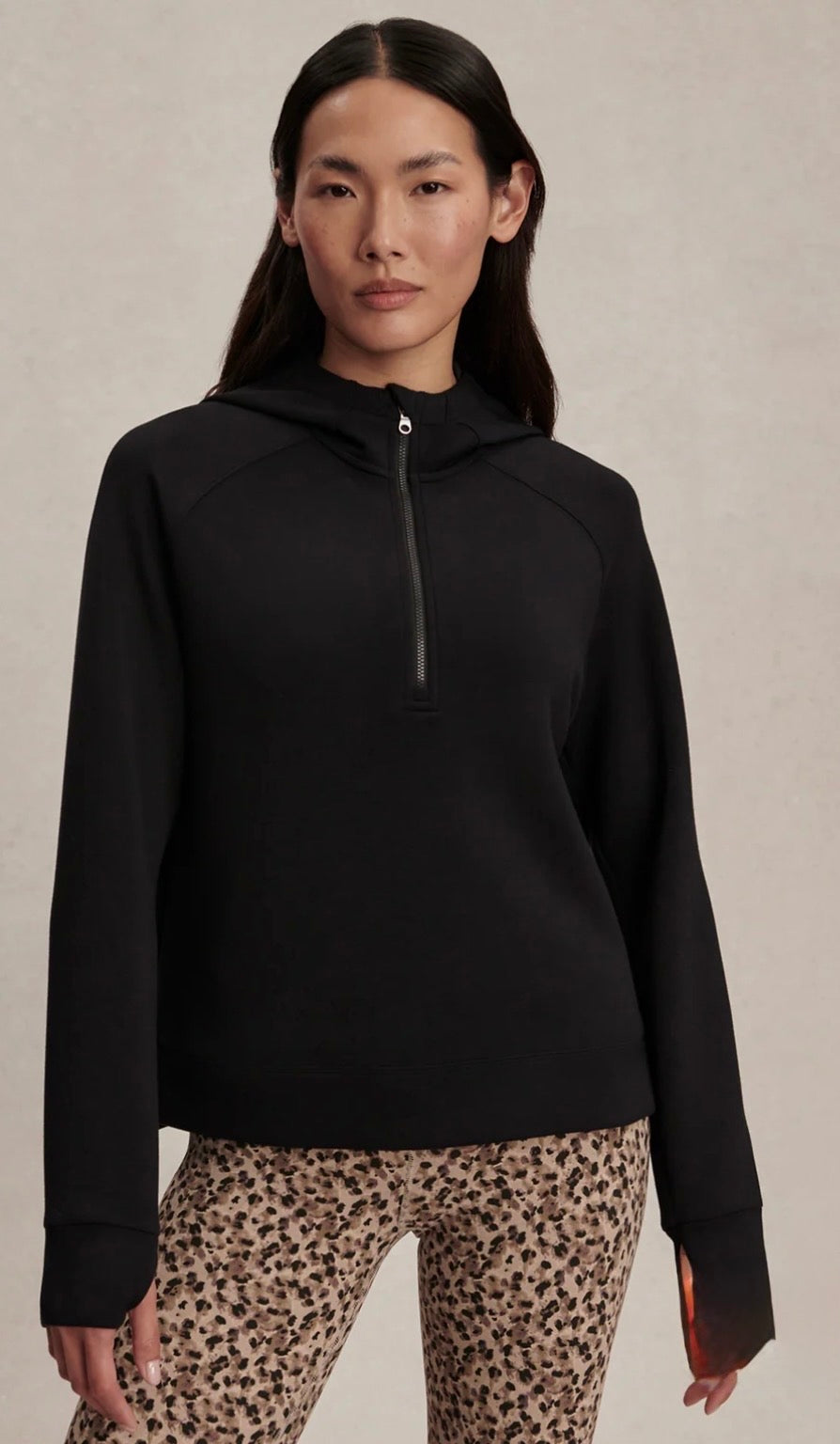 Karo Half-Zip Active Sweat- Black