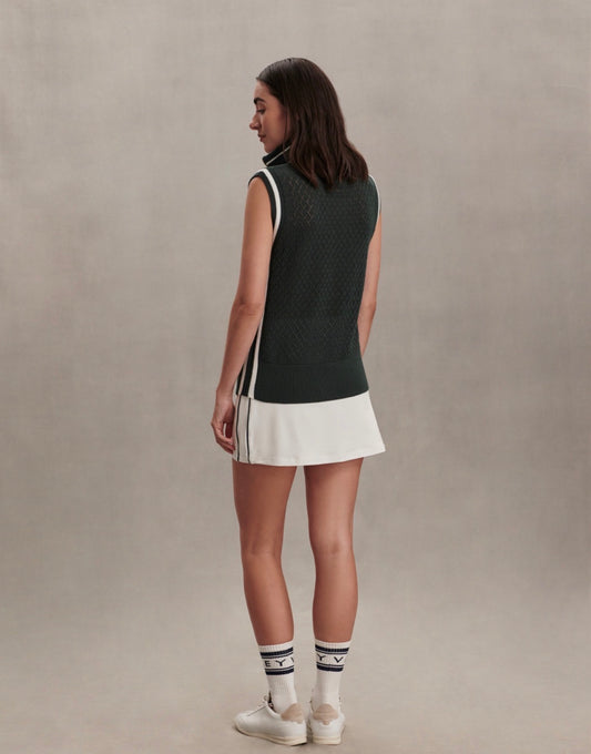 Stefan Half-Zip Vest- green gables