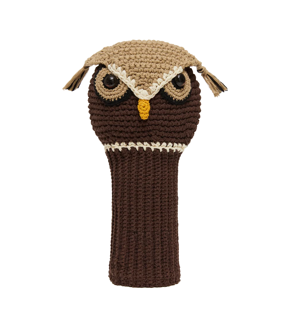 Owl crochet golf cover