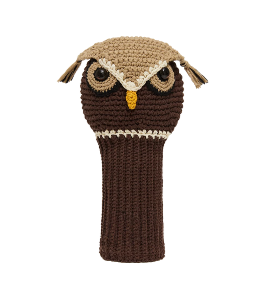 Owl crochet golf cover