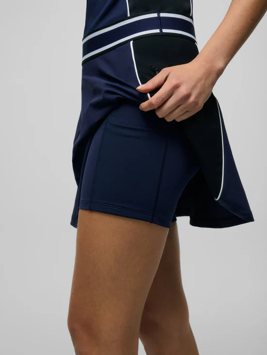 Phoenix Flare Dress- Maltese Blue