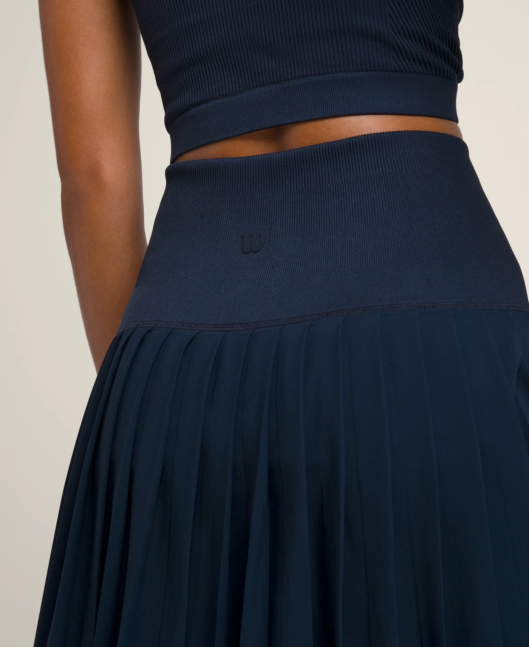 Midtown Wrap Tennis Skirt- classic navy