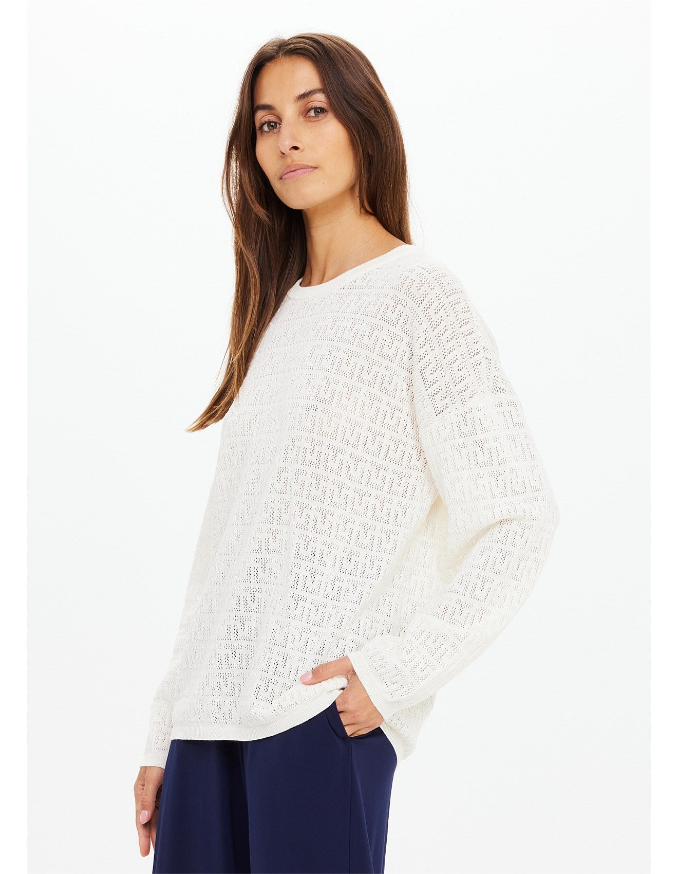 Chennai Yelena Knitted Top - Cream