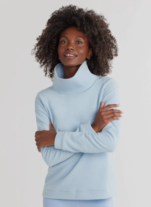 Park Slope Turtleneck- ice blue