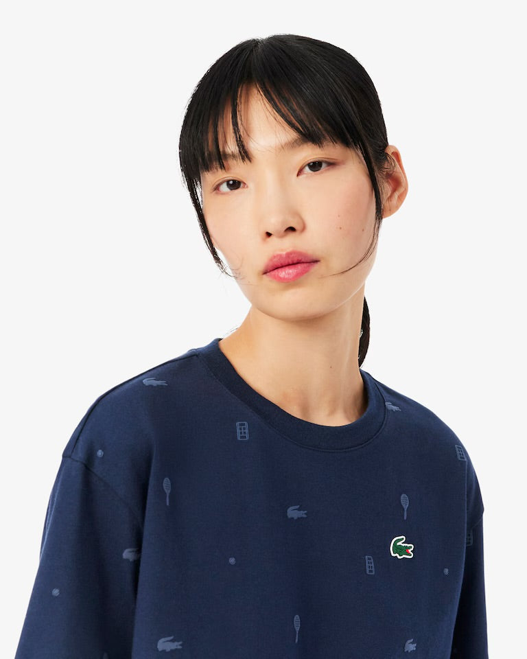 Oversized Ultra Dry Tennis T-Shirt- navy