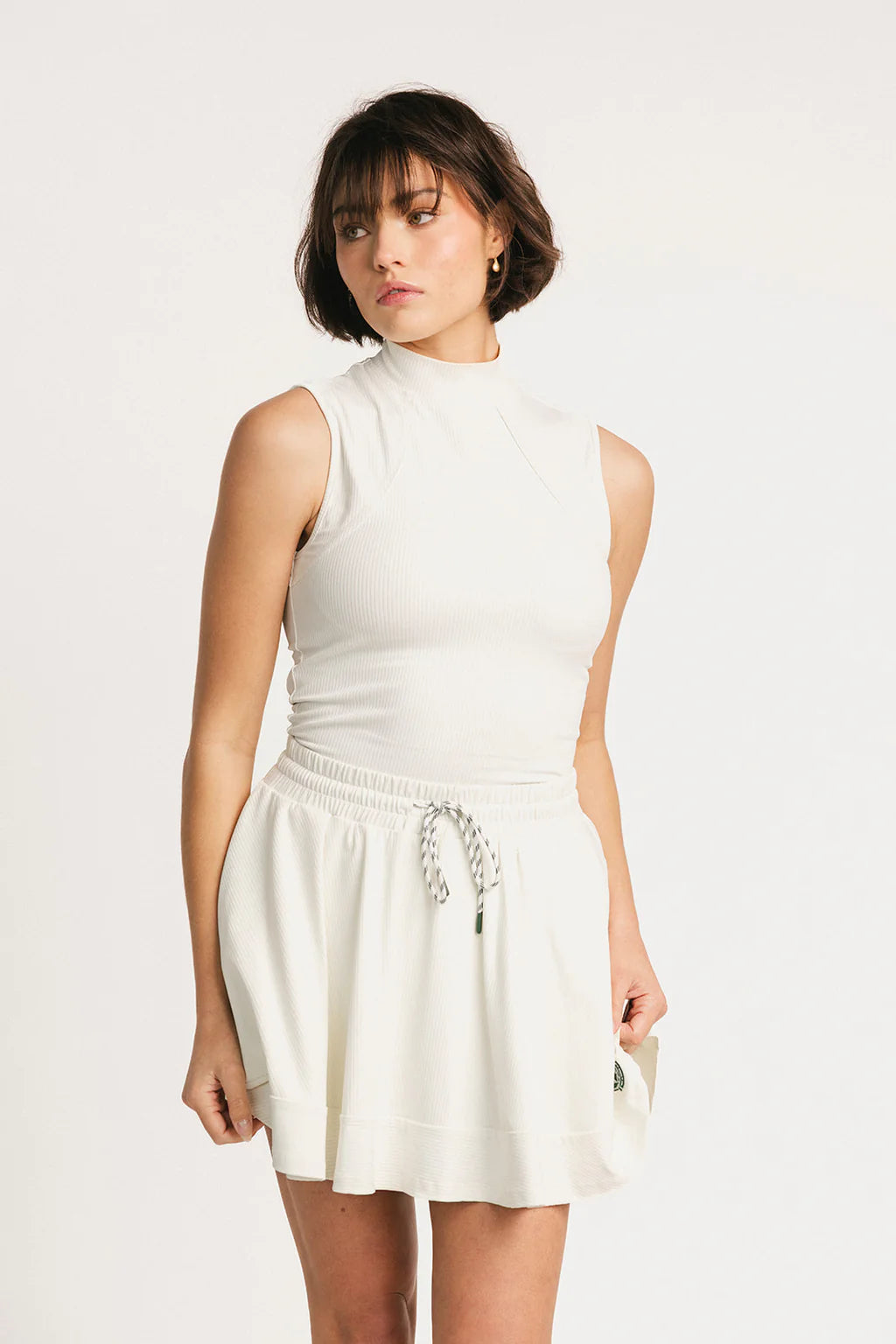 Riptide Mock Neck- Sugar