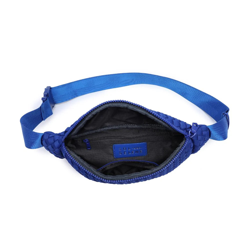 Aim High Woven Neoprene Belt Bag- Royal blue