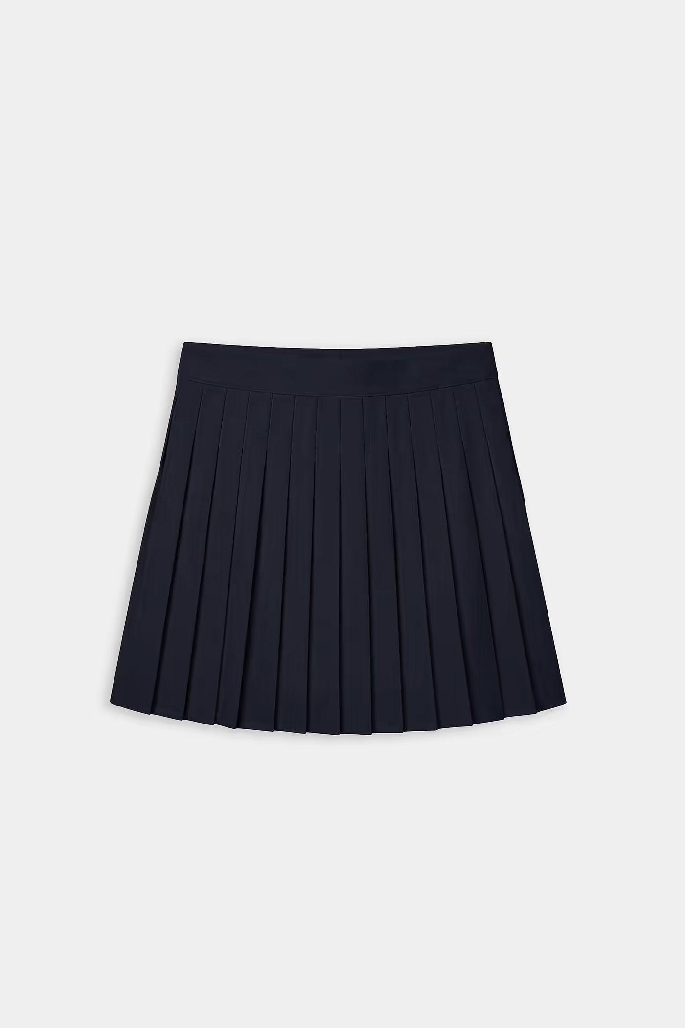 Shira Woven Pleated Skort- indigo