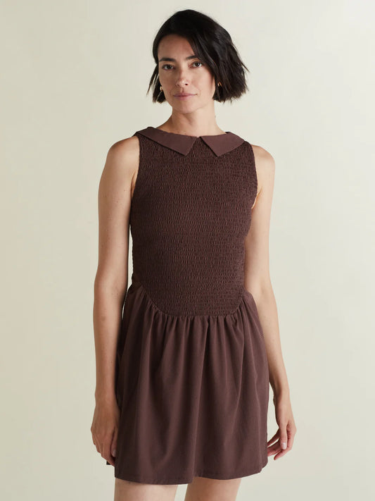 Heron Dress-Umber