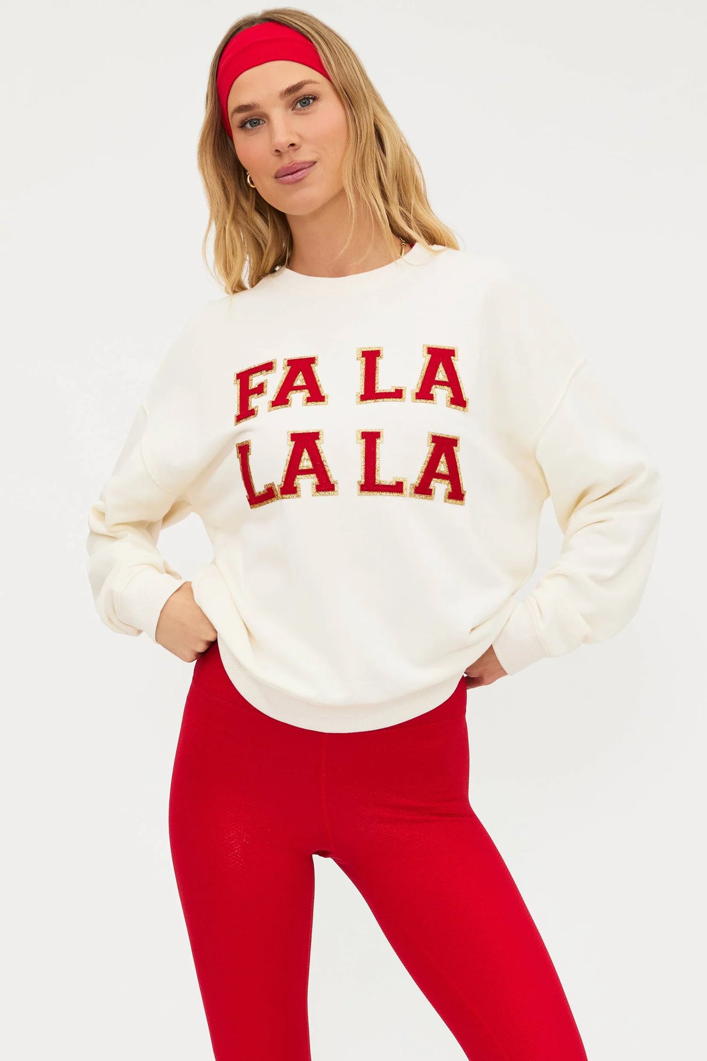 Devyn Oversized Sweatshirt Frosted Fa La La