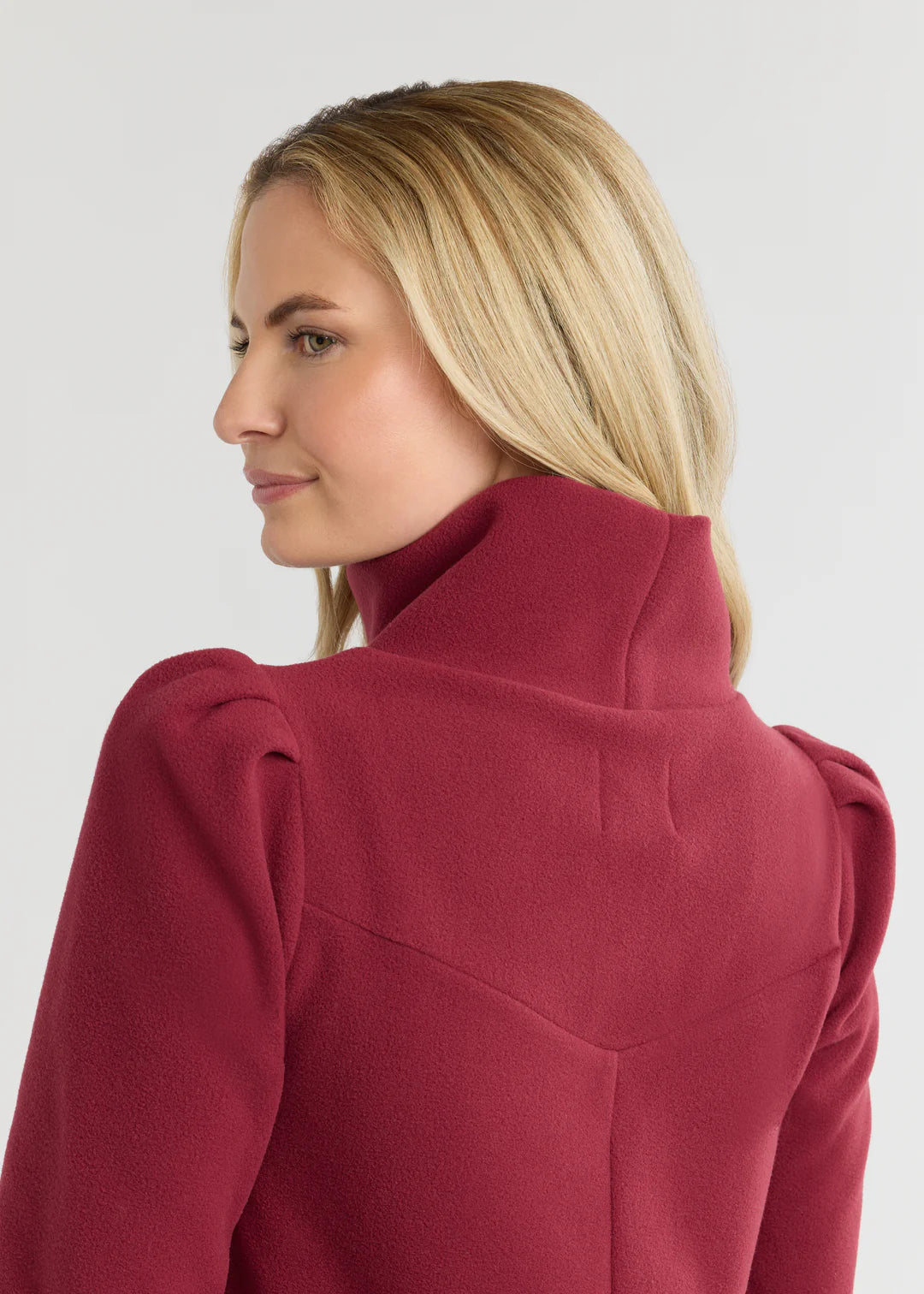 Camilla Puff Sleeve Turtleneck- Burgundy