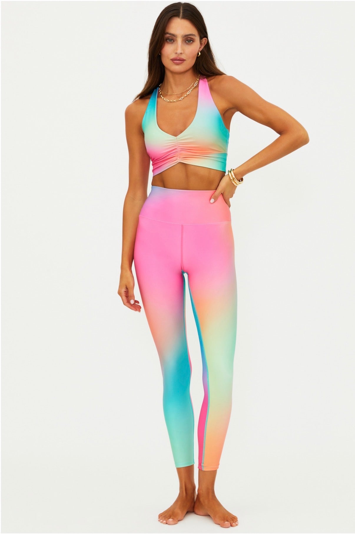 Piper Legging- strawberry sunset ombré