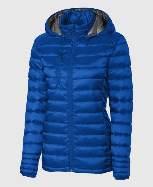 Clique Hudson Insulated Womens Full-Zip Puffer Jacket- royal Blue