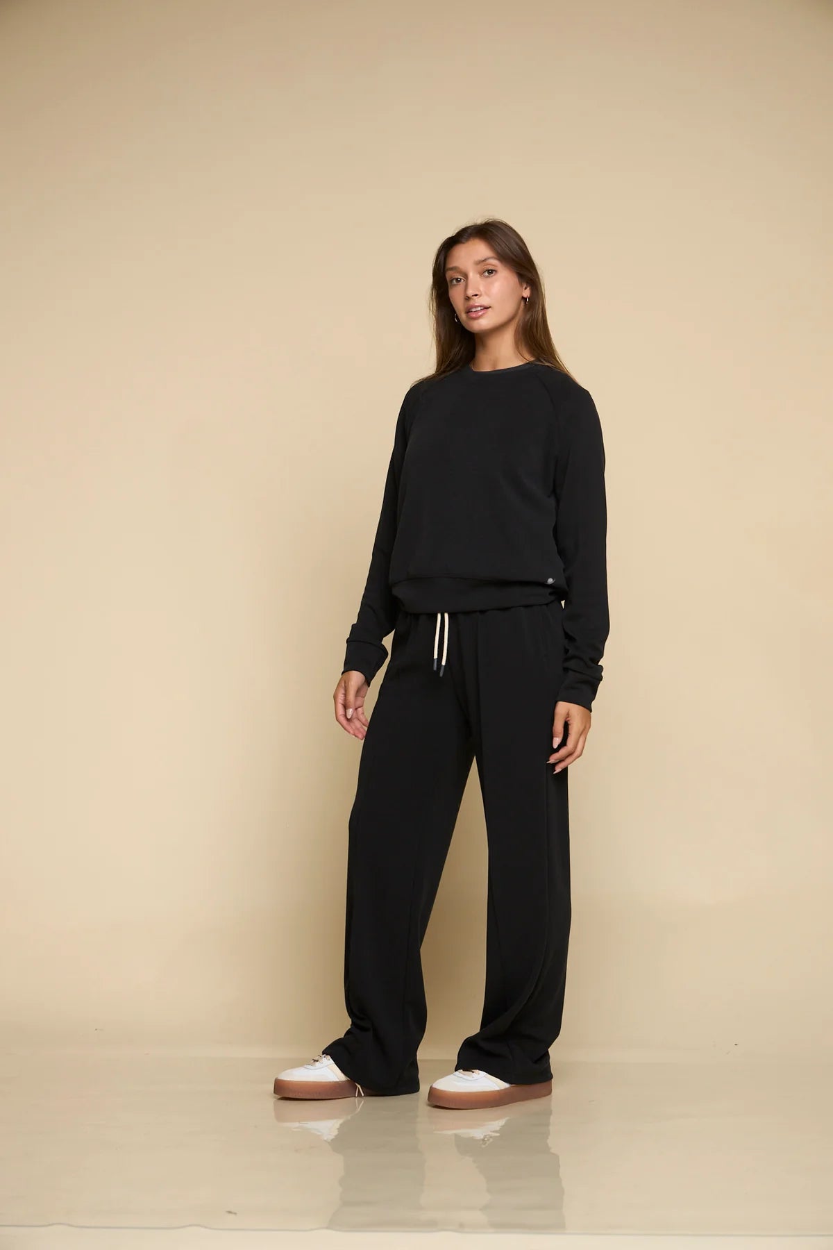 Later On - Wide Leg Pant- Black