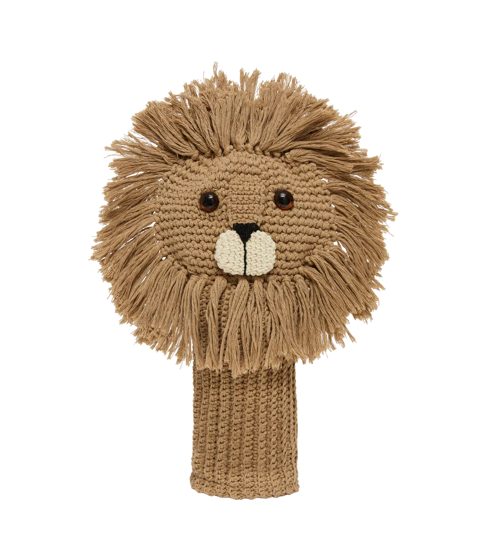 Lion crochet golf cover