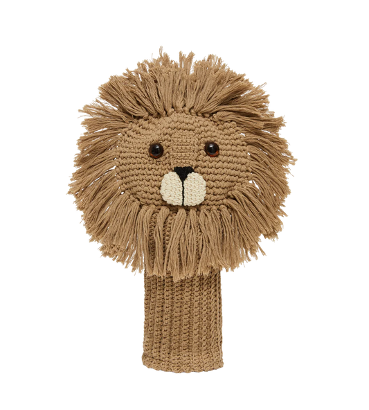 Lion crochet golf cover