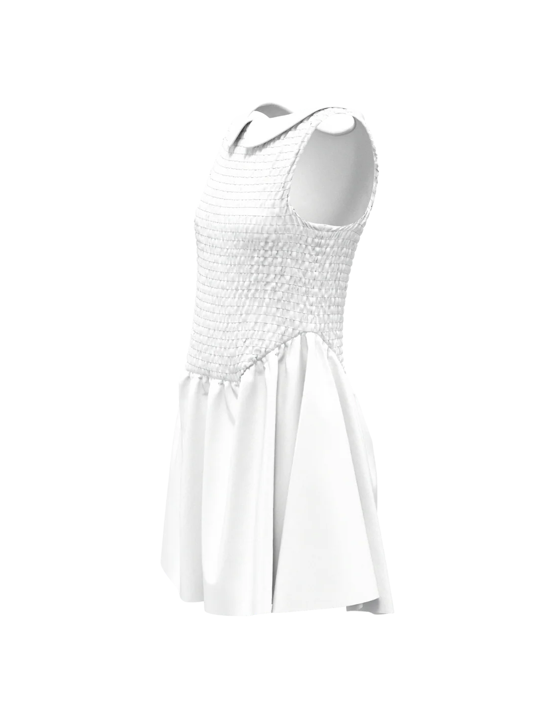 Heron Dress-White