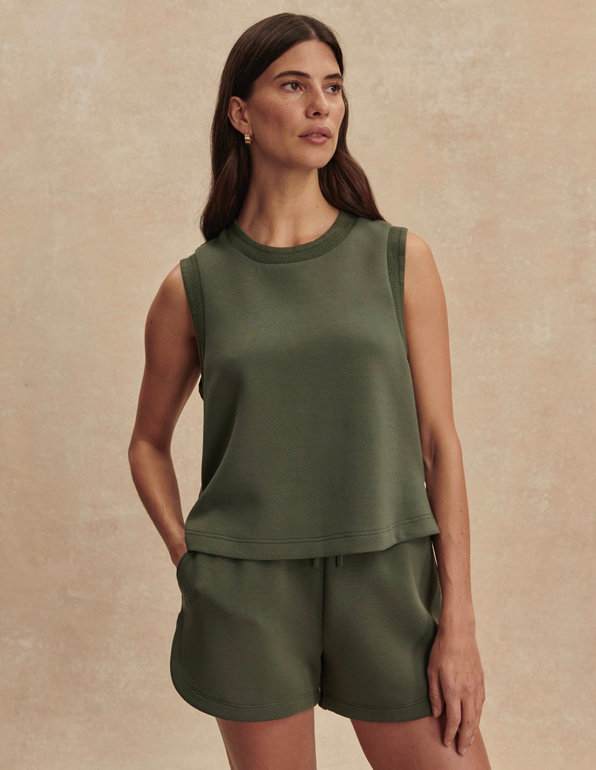 Shea Crop Tank- Thyme
