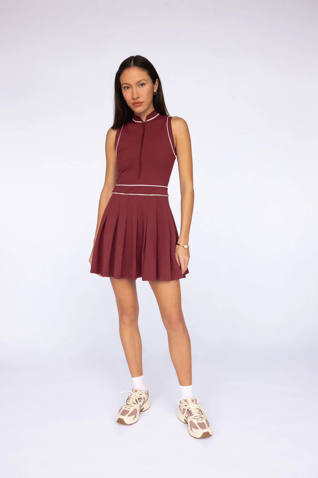 Tate dress- burgundy