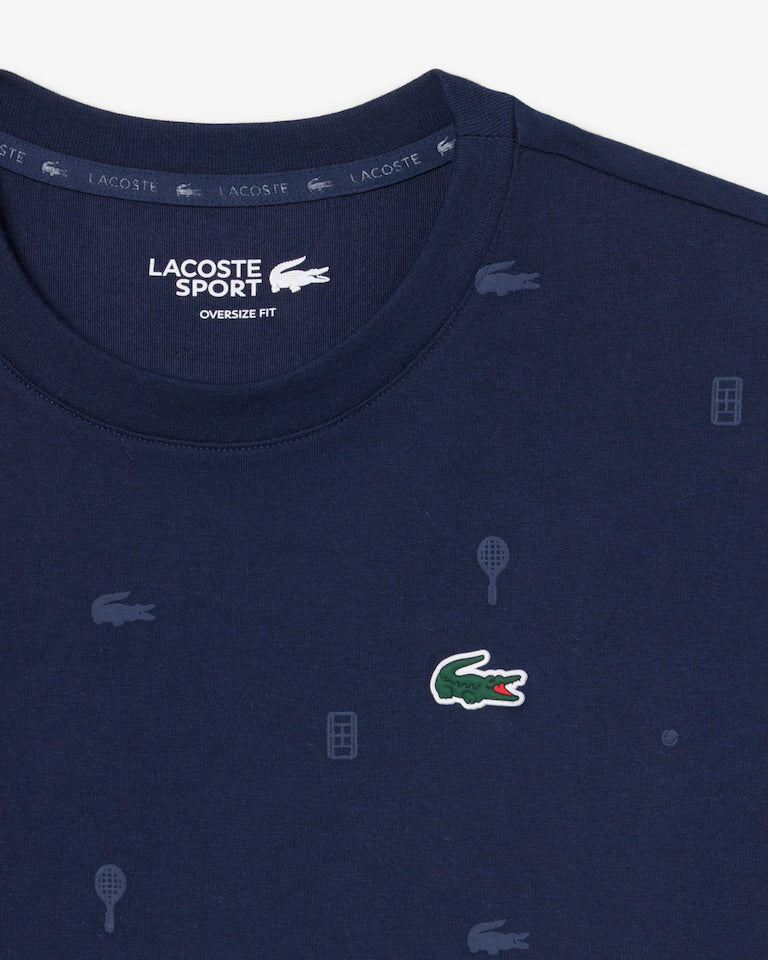 Oversized Ultra Dry Tennis T-Shirt- navy