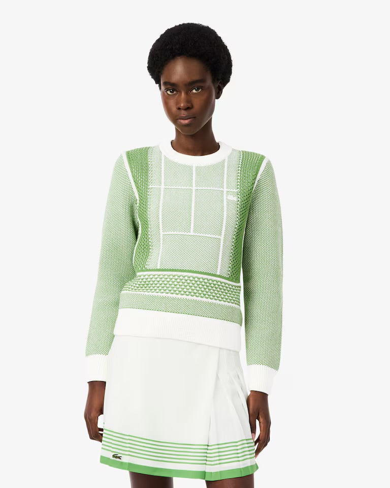 Tennis Court Graphic Sweater