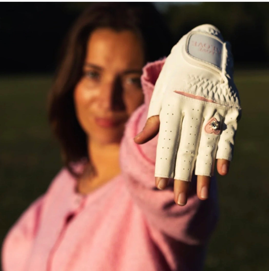 Love Glove- fingerless pink