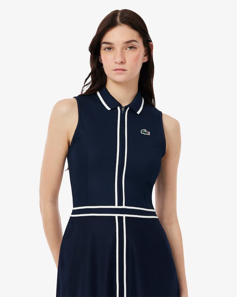 Women's Ultra Dry Heritage Trim Golf Dress- Navy  Game Set Style