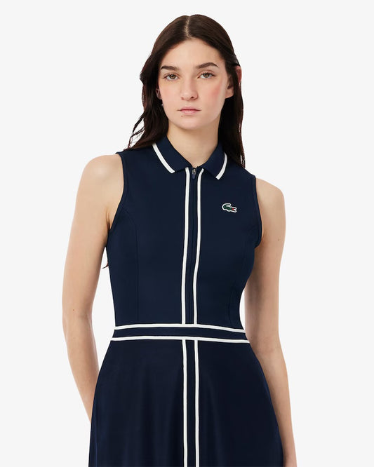 Women's Ultra Dry Heritage Trim Golf Dress- Navy