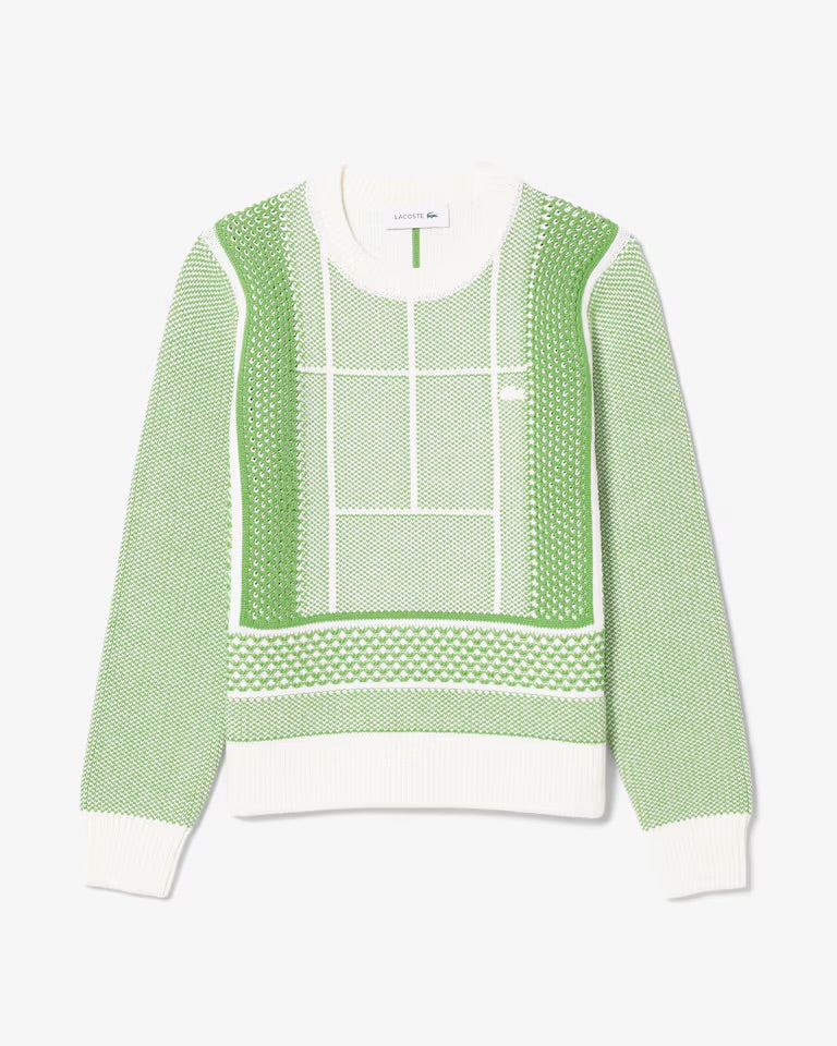 Tennis Court Graphic Sweater
