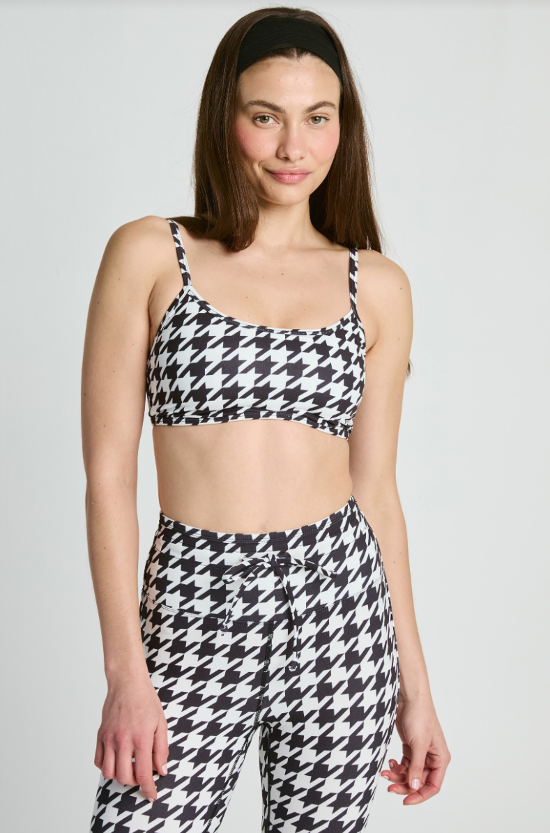 Sport Monica Bra- Houndstooth